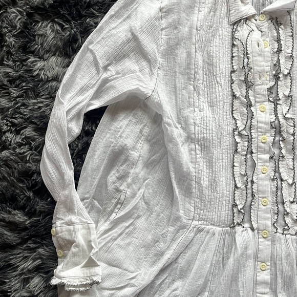 NWT Free people white dress. Style: ivory combo. Size L - Picture 3 of 6